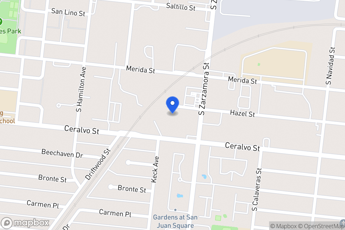Map of 726  Hazel St