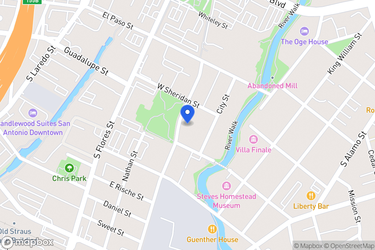 Map of 818 S Main Ave