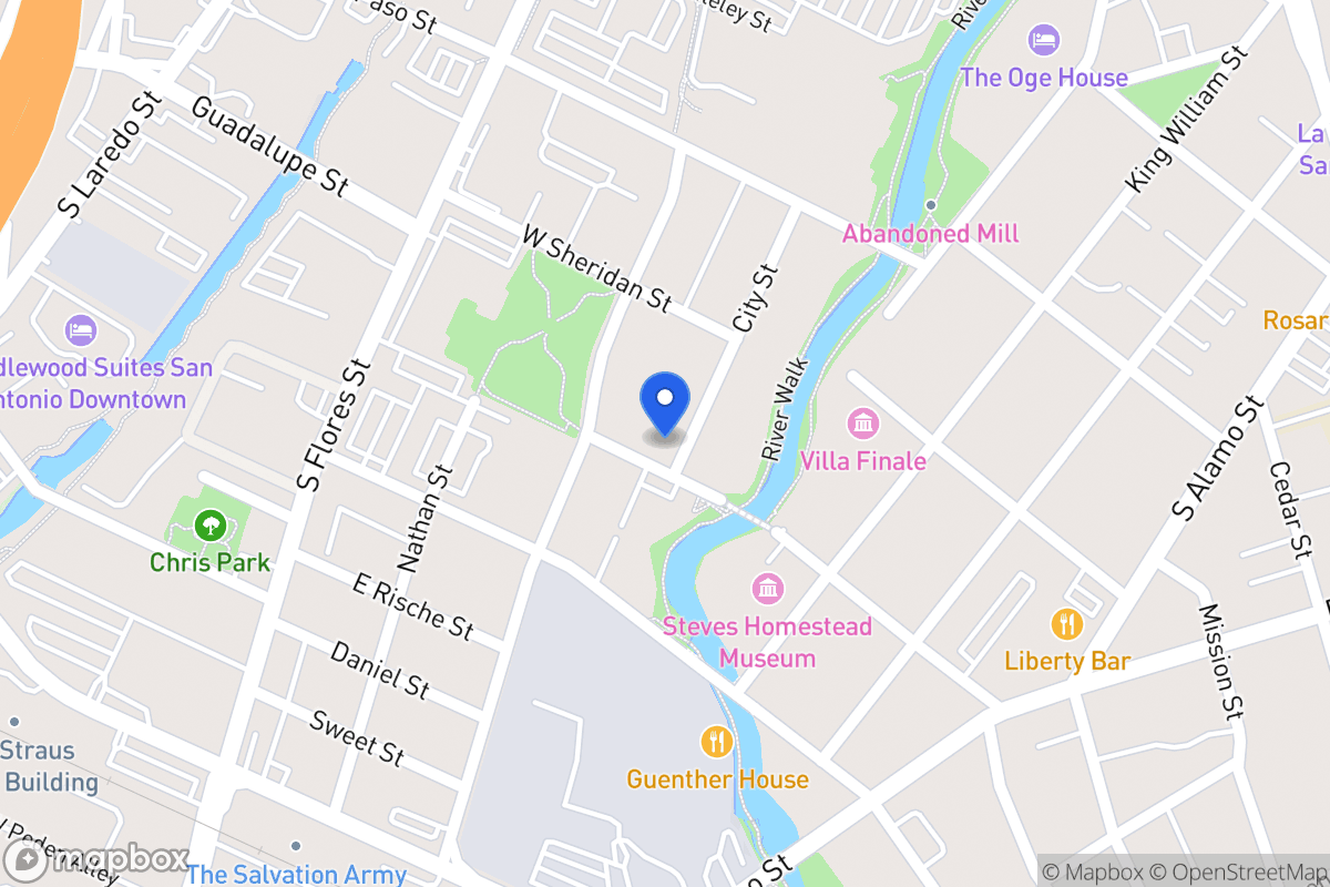 Map of 203 W Johnson