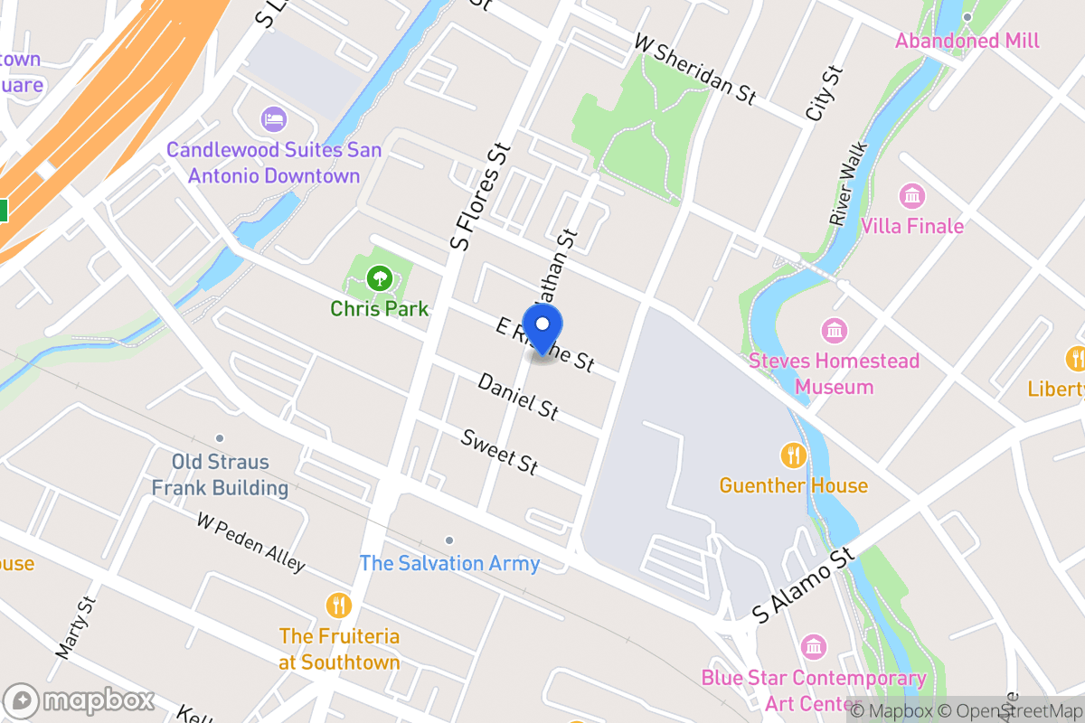 Map of 200 E Rische