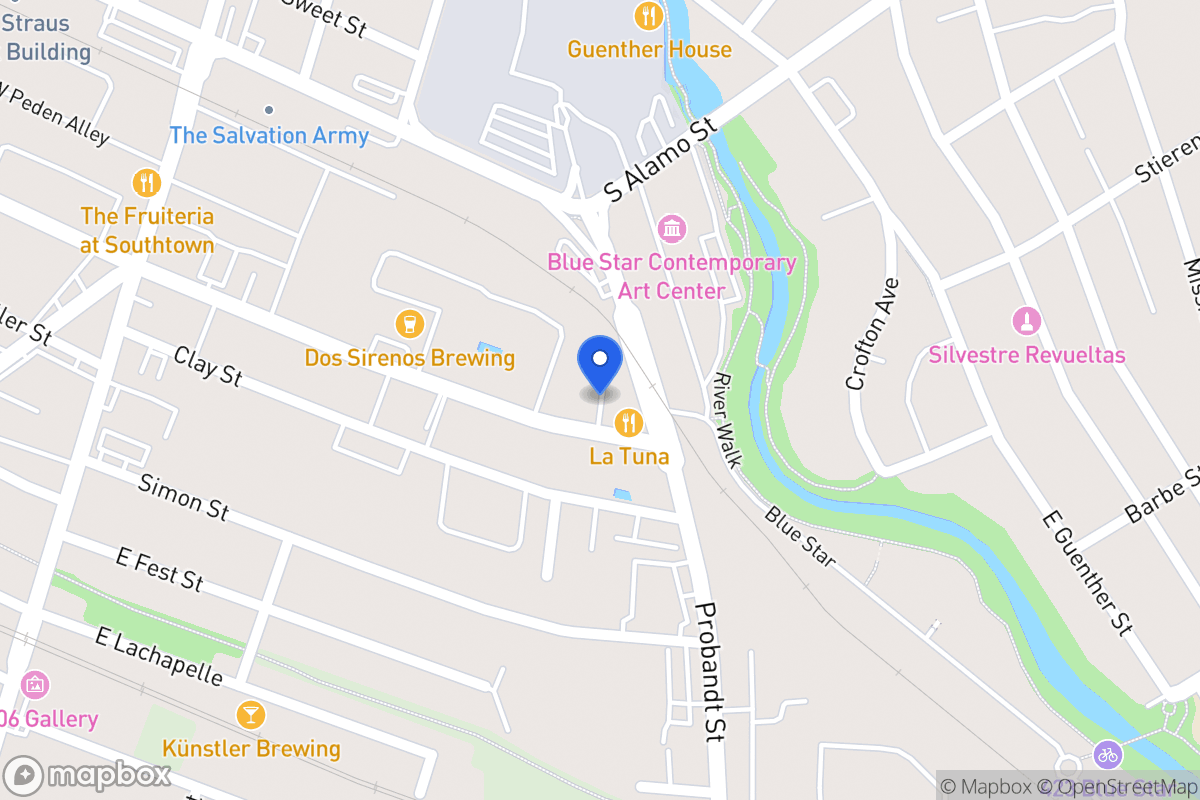 Map of 415 E Cevallos