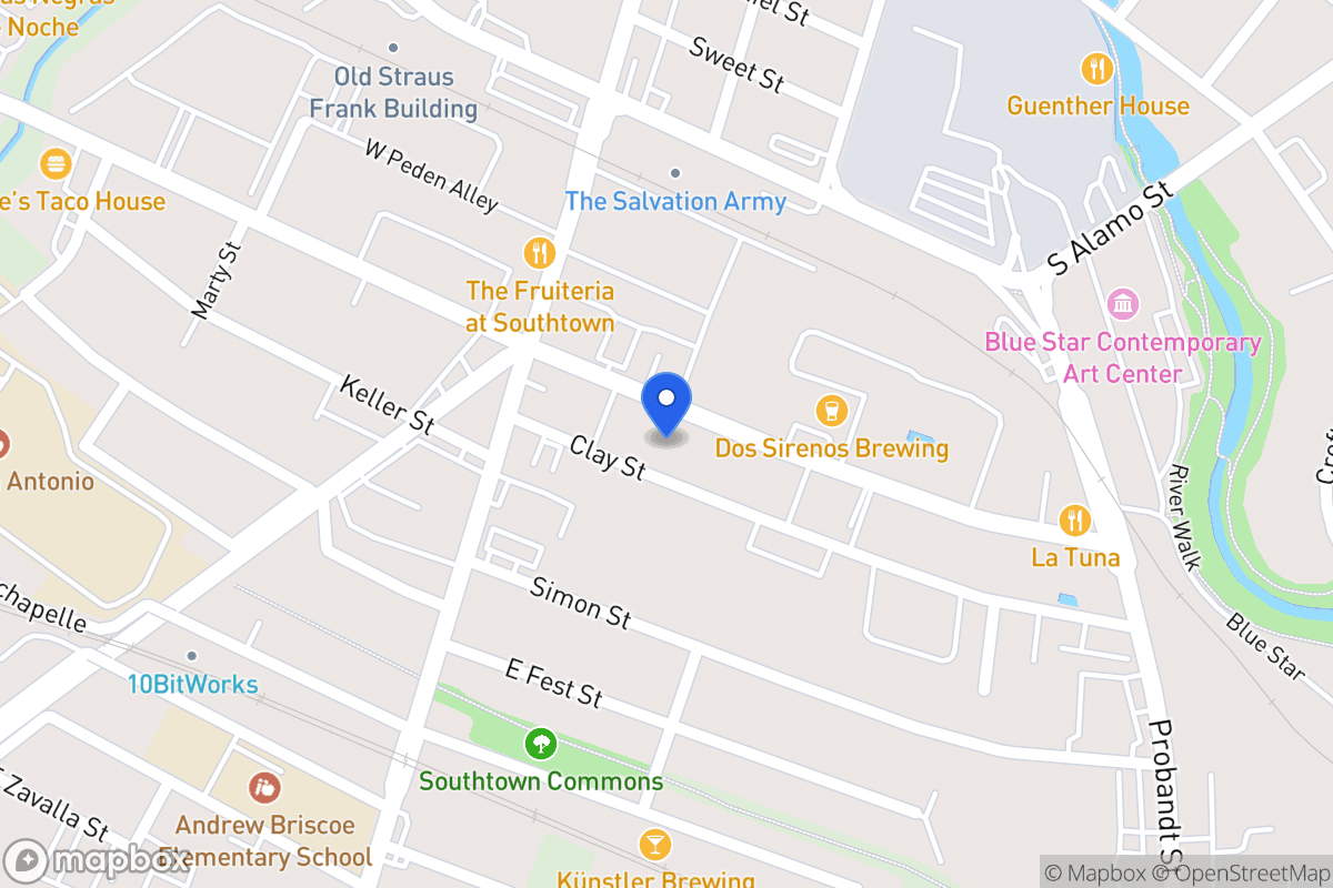 Map of 134 E Cevallos