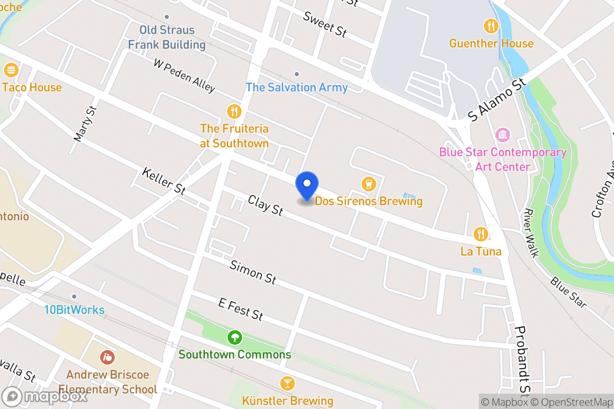Map of 210 E Cevallos