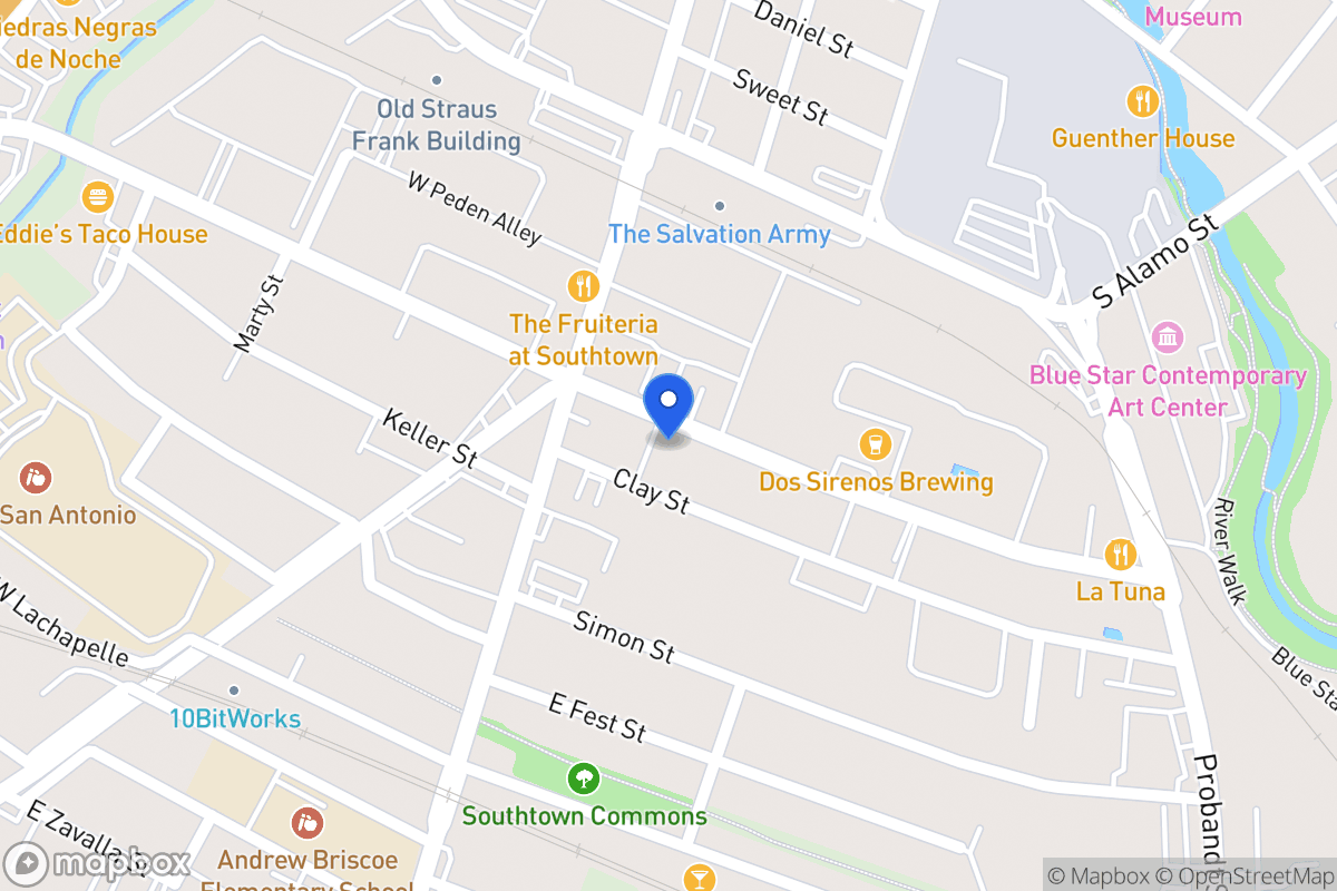 Map of 124 E Cevallos
