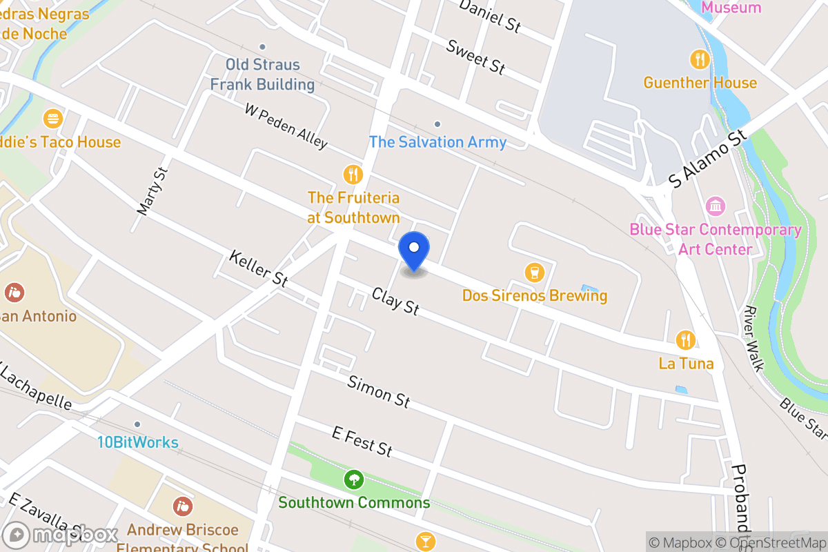 Map of 128 E Cevallos
