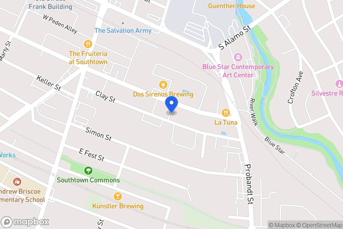 Map of 258 E Cevallos