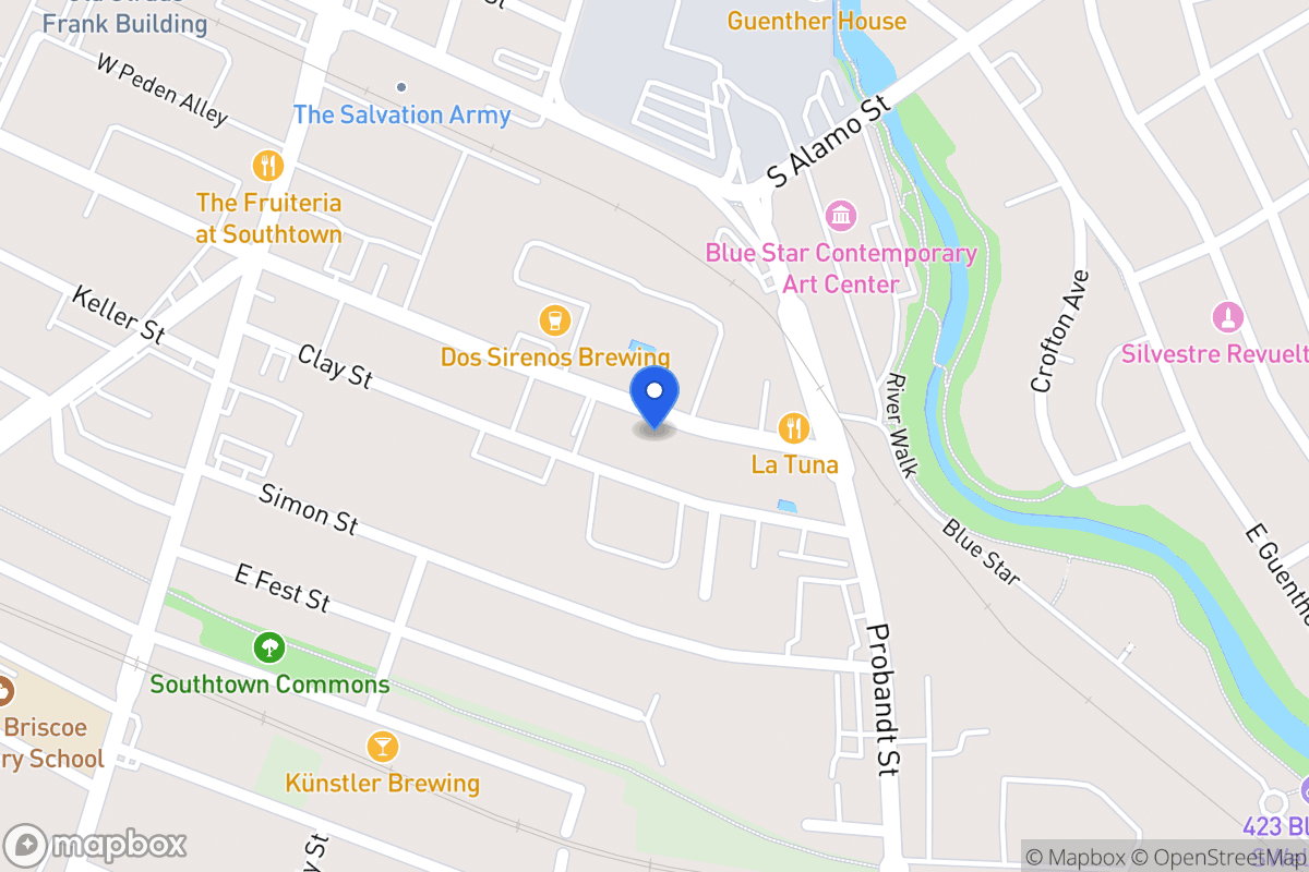 Map of 316 E Cevallos