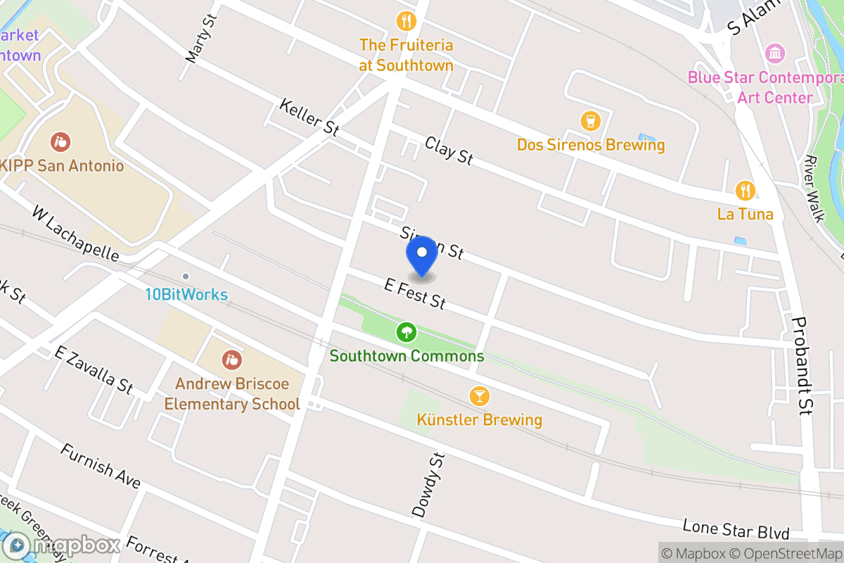 Map of 203 E Fest St