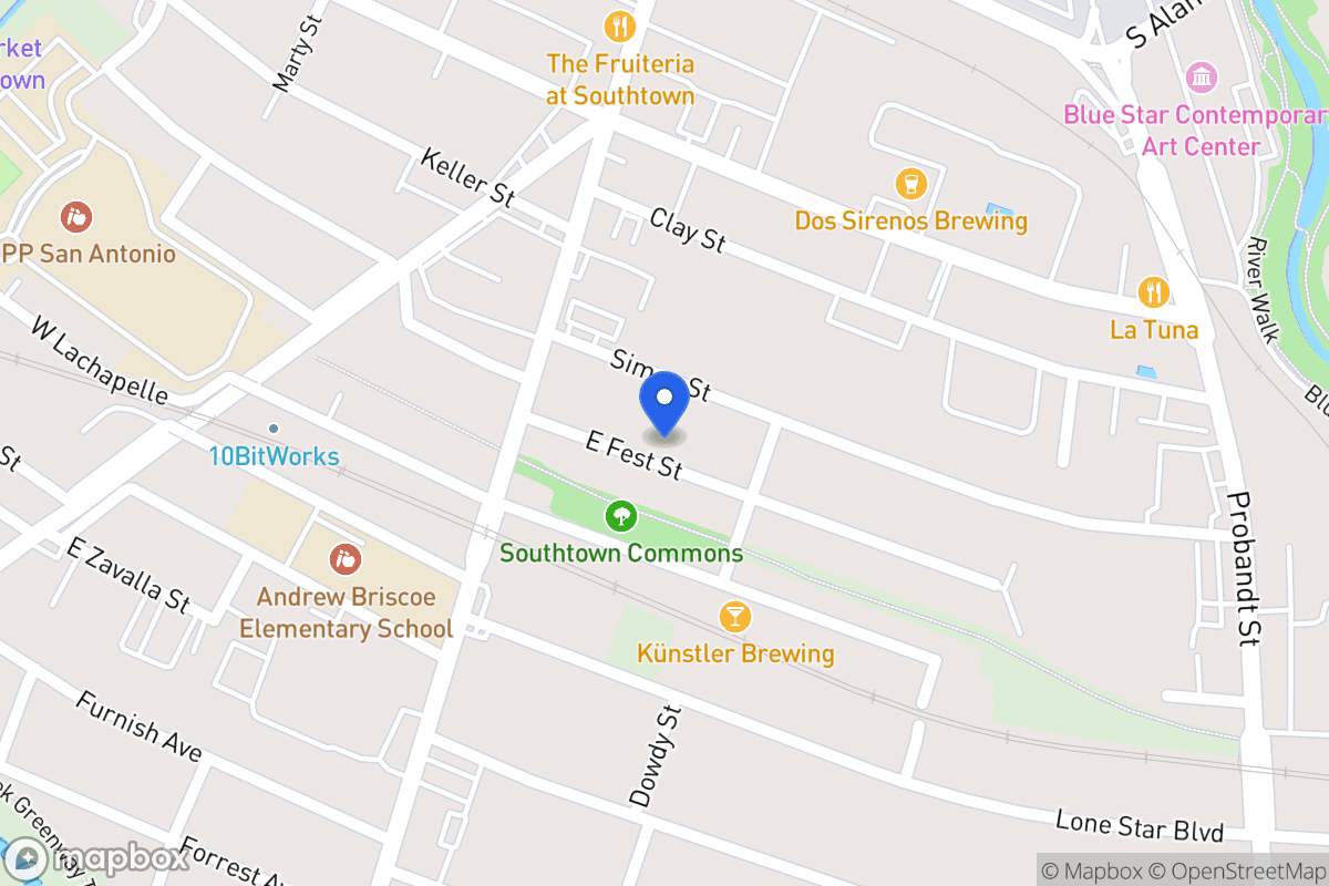 Map of 205 E Fest St