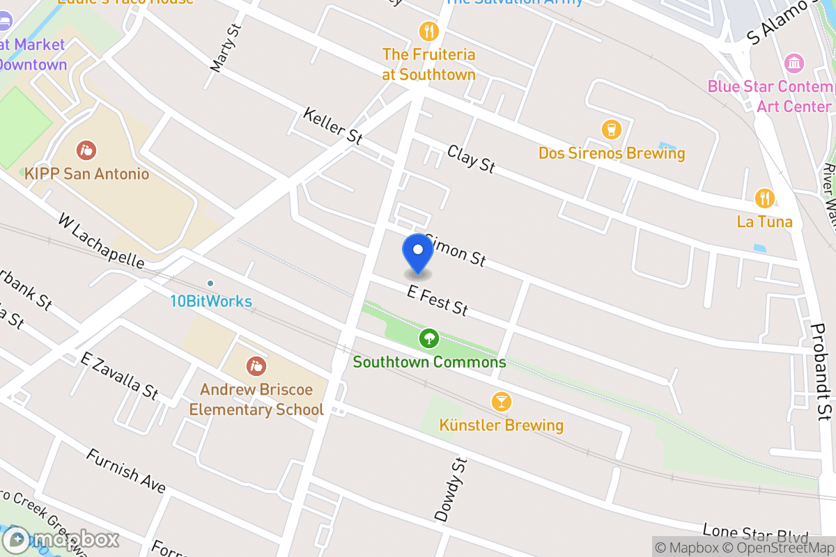 Map of 119  E Fest St