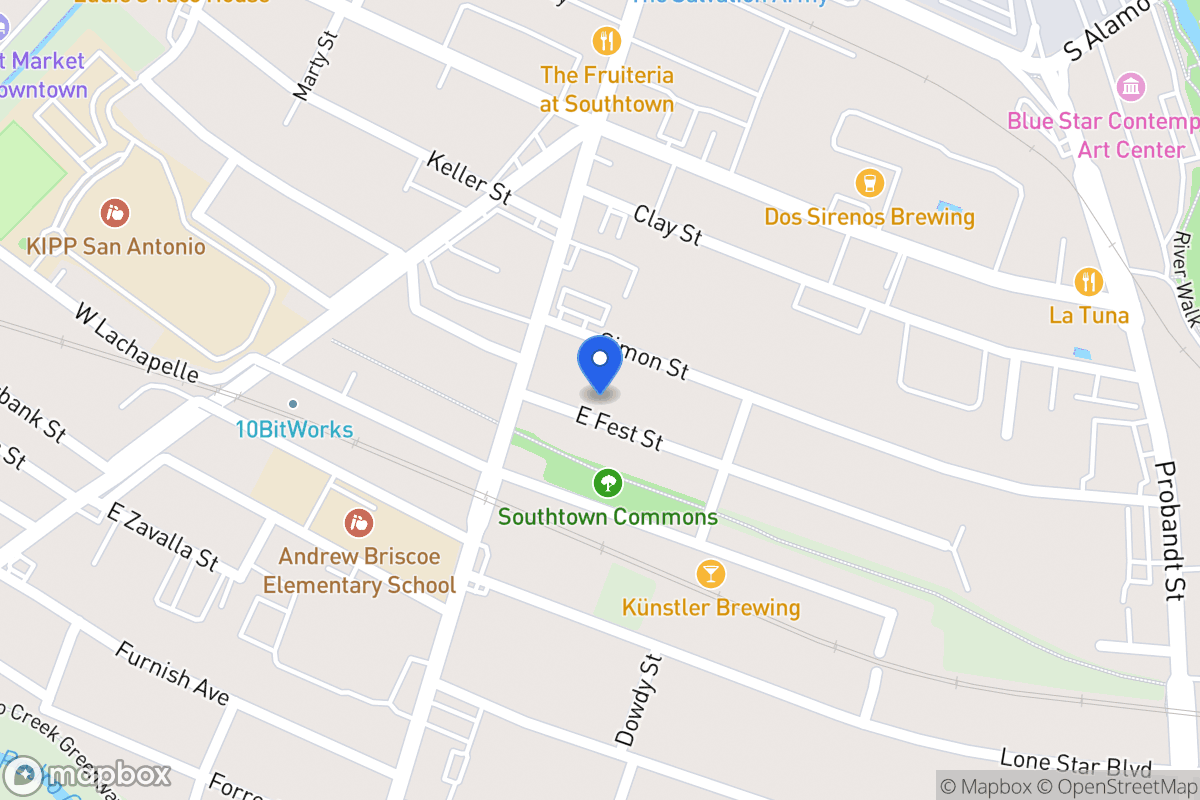 Map of 123  E Fest St