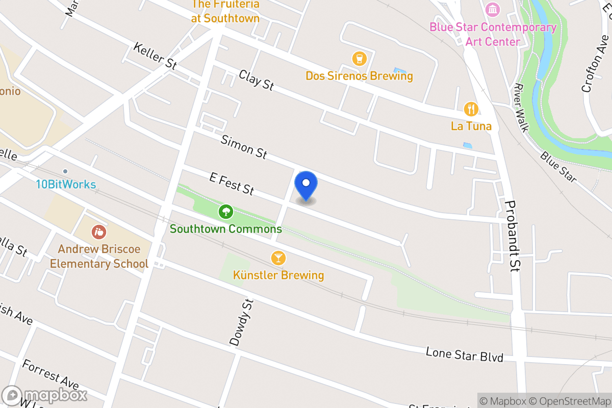 Map of 307 E Fest St