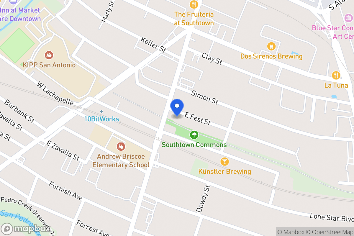 Map of 110 E Fest St