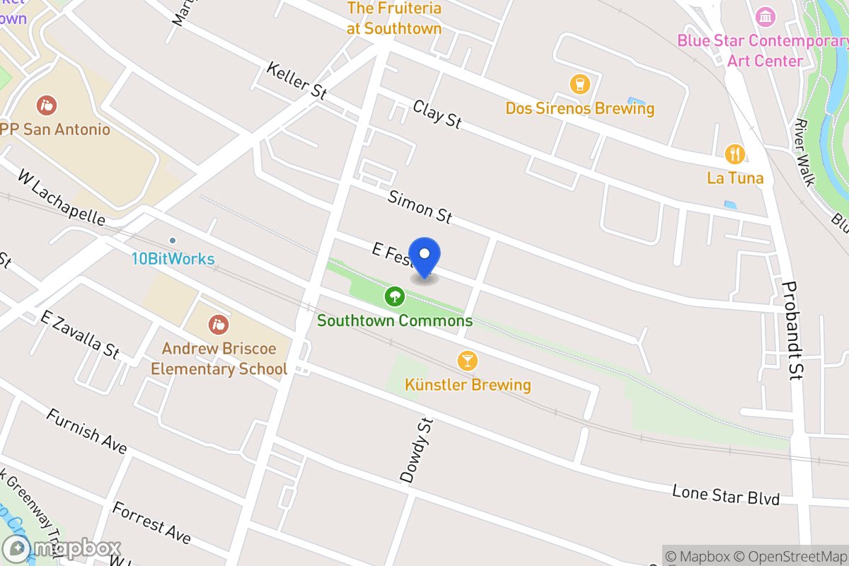 Map of 210 E Fest St