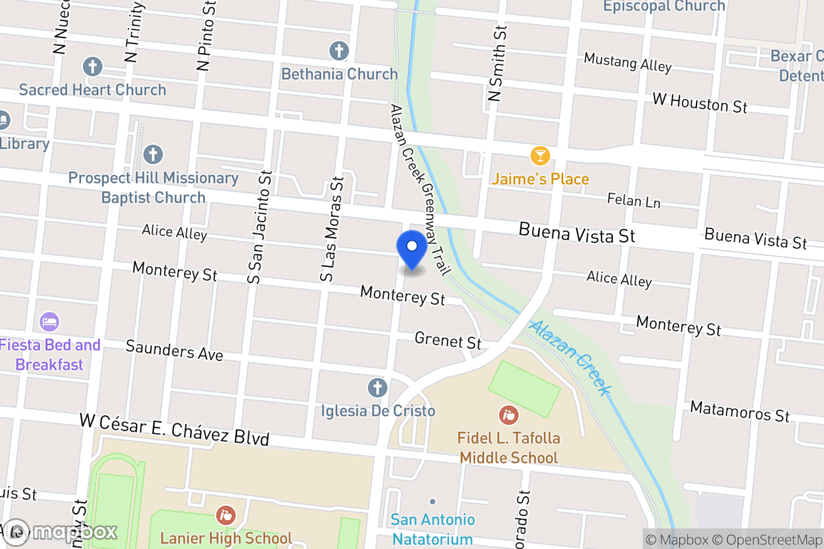 Map of 1323  Monterey St