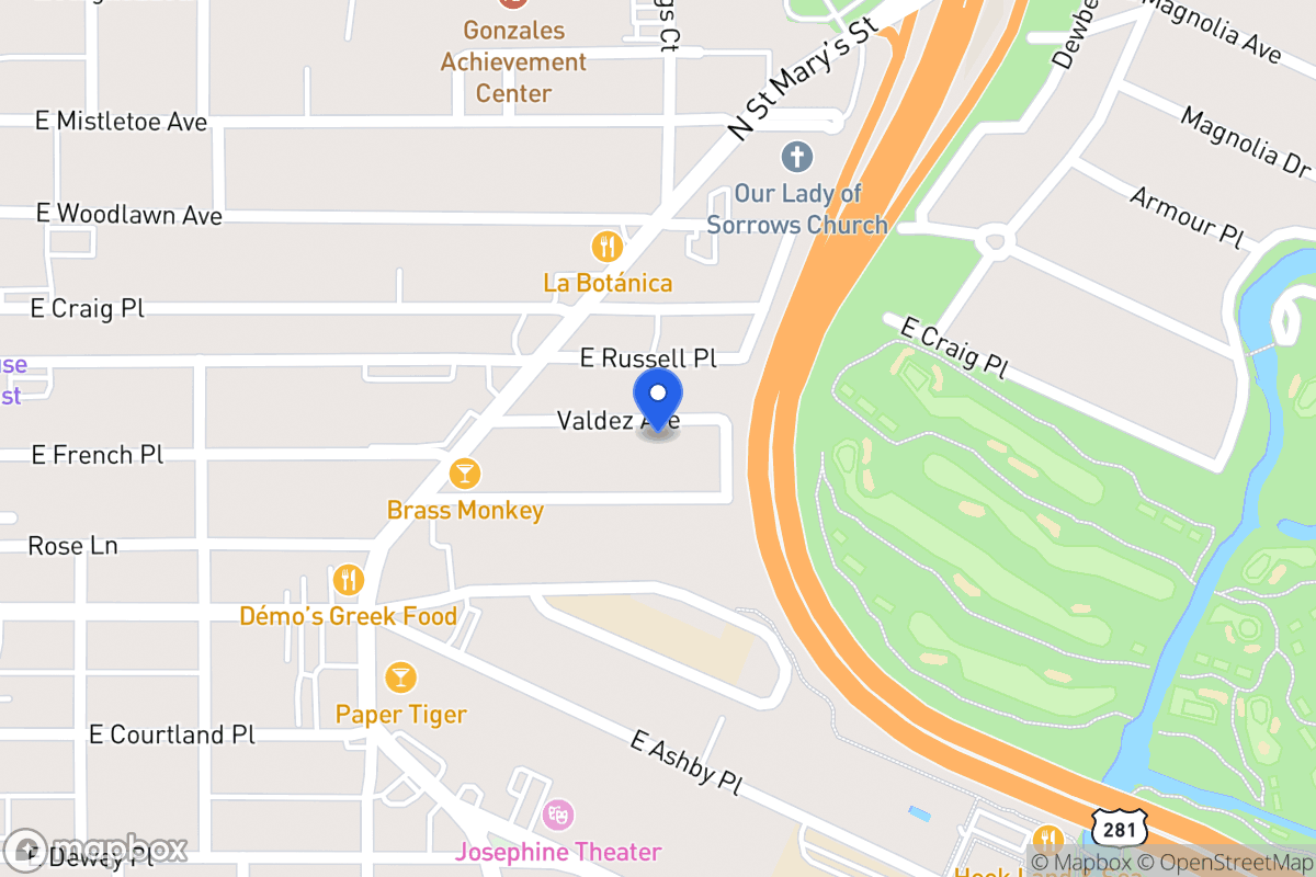 Map of 138  Valdez Ave