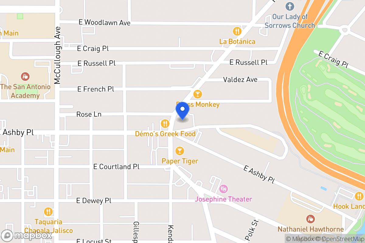 Map of 2504 N Saint Marys St