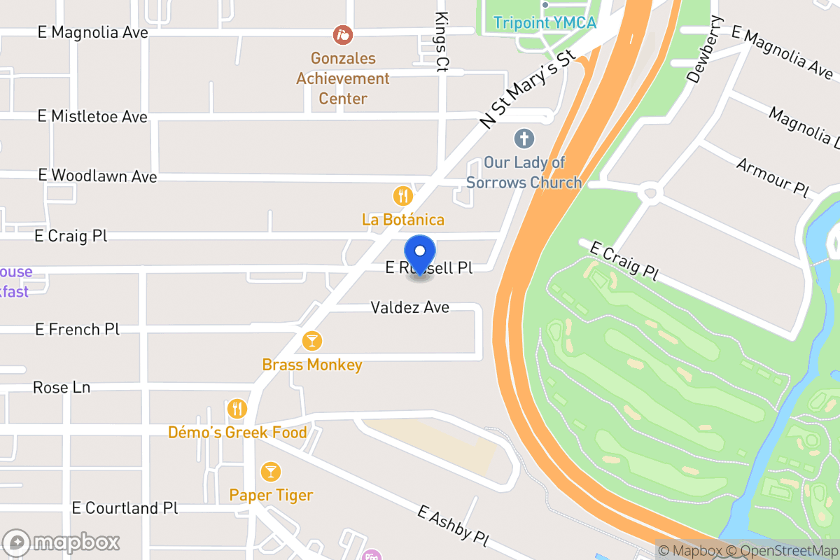 Map of 2734 N Saint Marys St