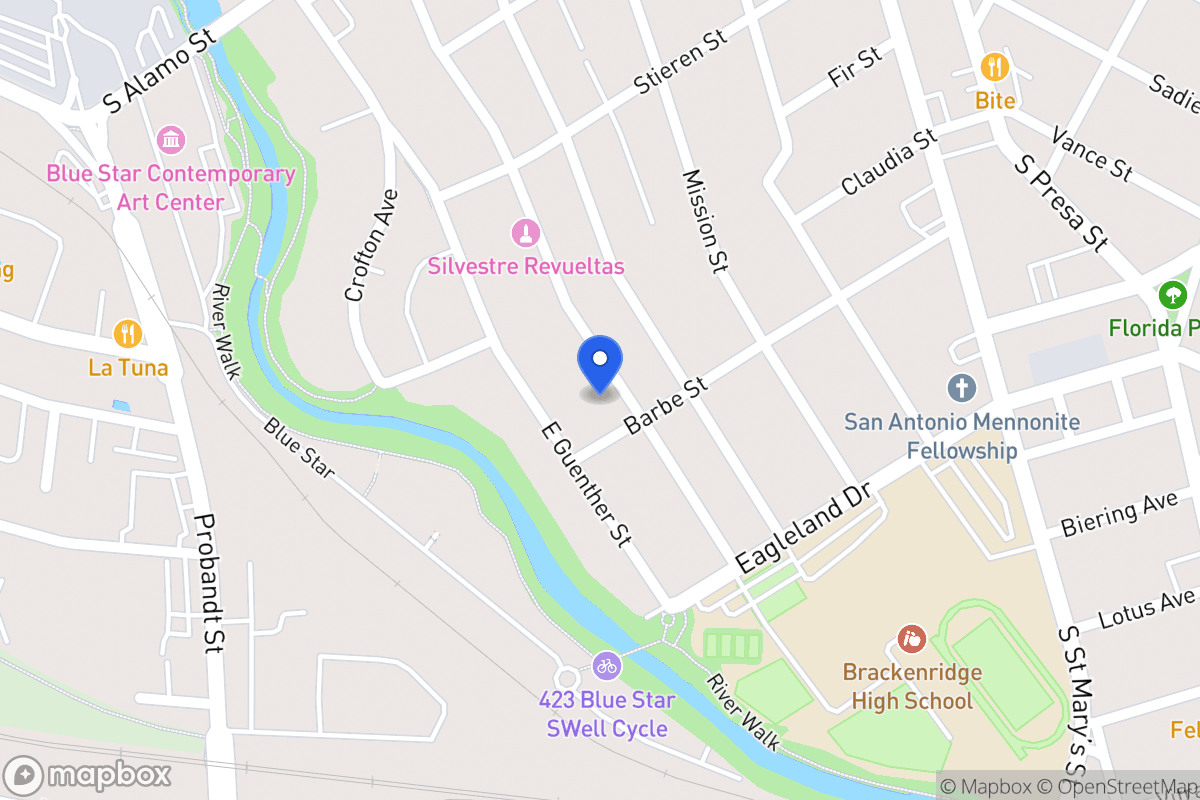Map of 423  Wickes St