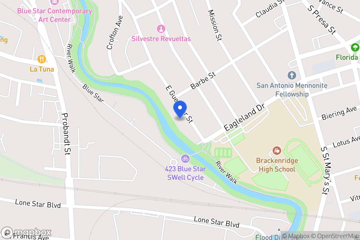 Map of 819 E Guenther St