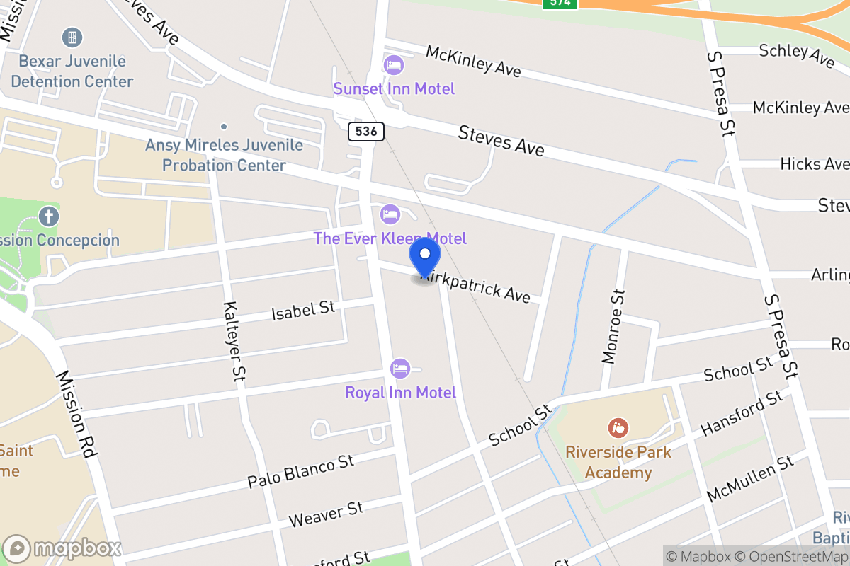 Map of 105  Fairbanks Ave