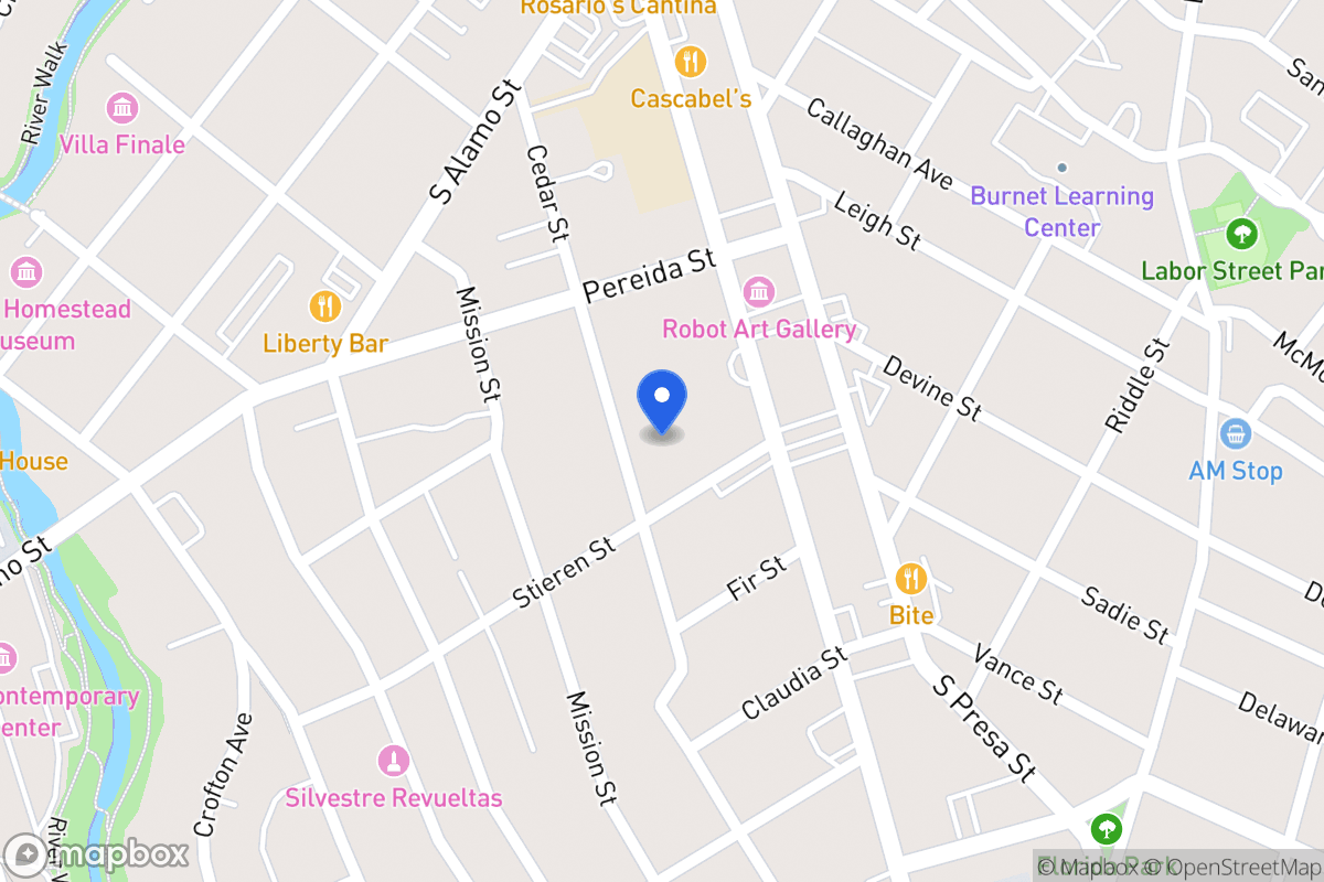 Map of 320  Cedar St