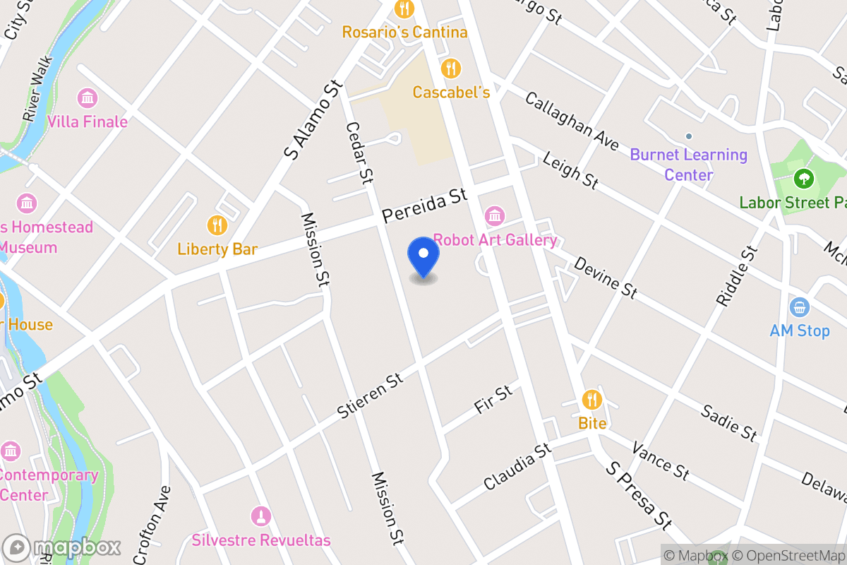 Map of 308  Cedar St