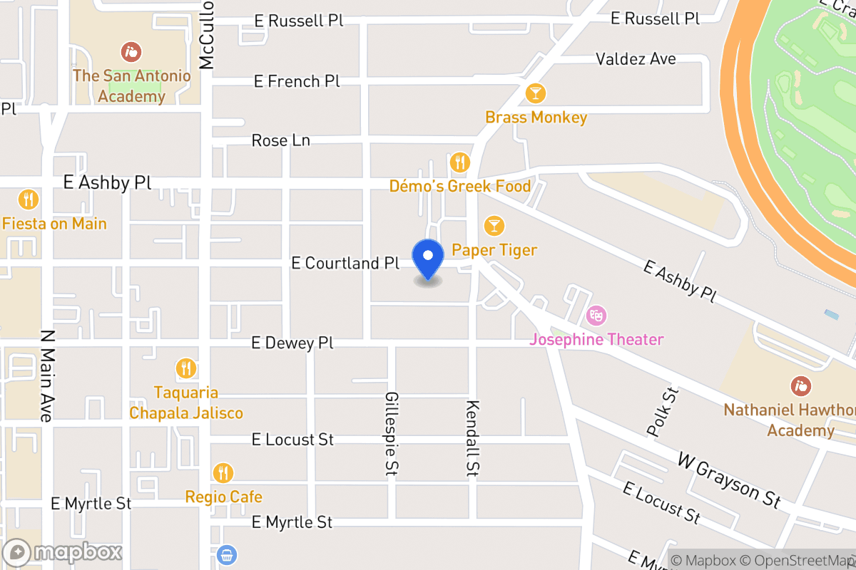 Map of 526 E Courtland Pl