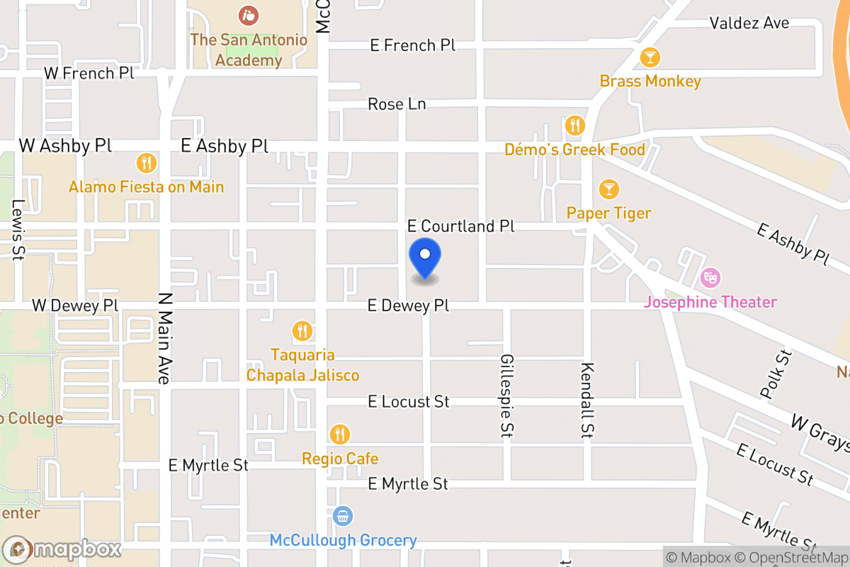 Map of 405 E Dewey Pl