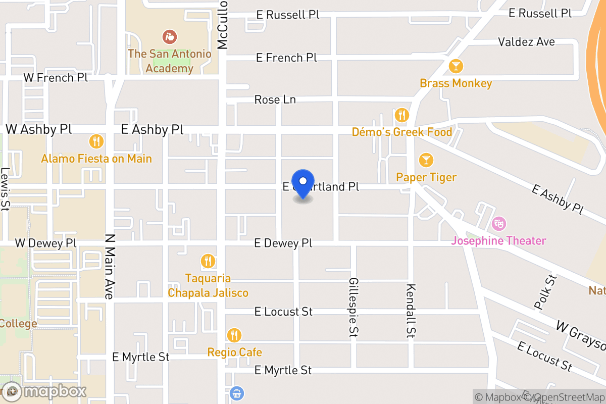 Map of 410 E Courtland Pl