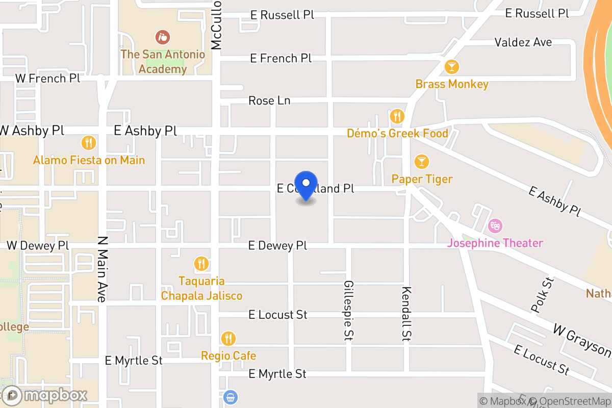 Map of 420 E Courtland Pl