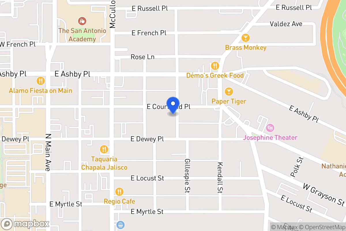 Map of 426 E Courtland Pl