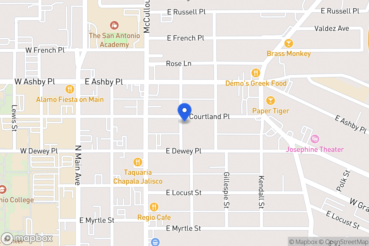 Map of 402 E Courtland Pl