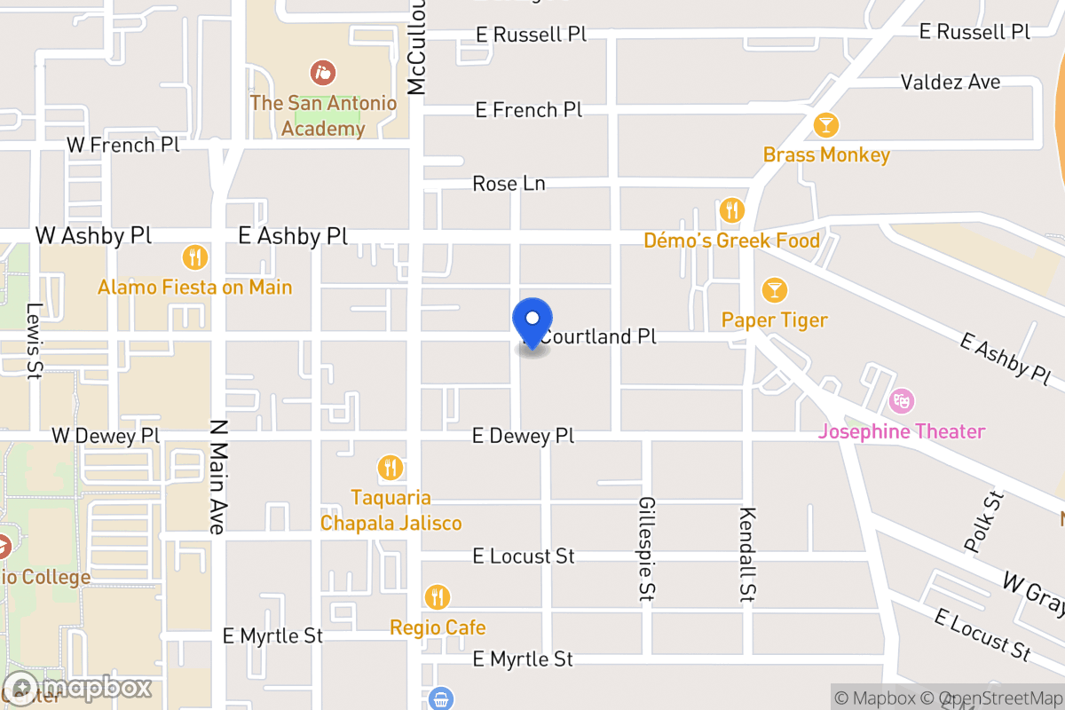 Map of 404 E Courtland Pl