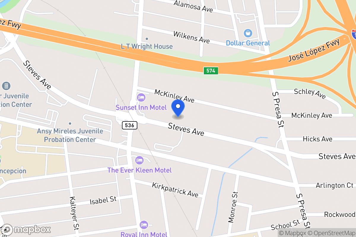 Map of 843  Steves Ave