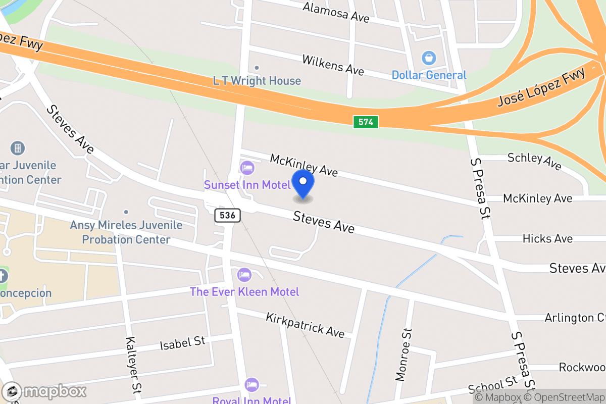 Map of 839  Steves Ave