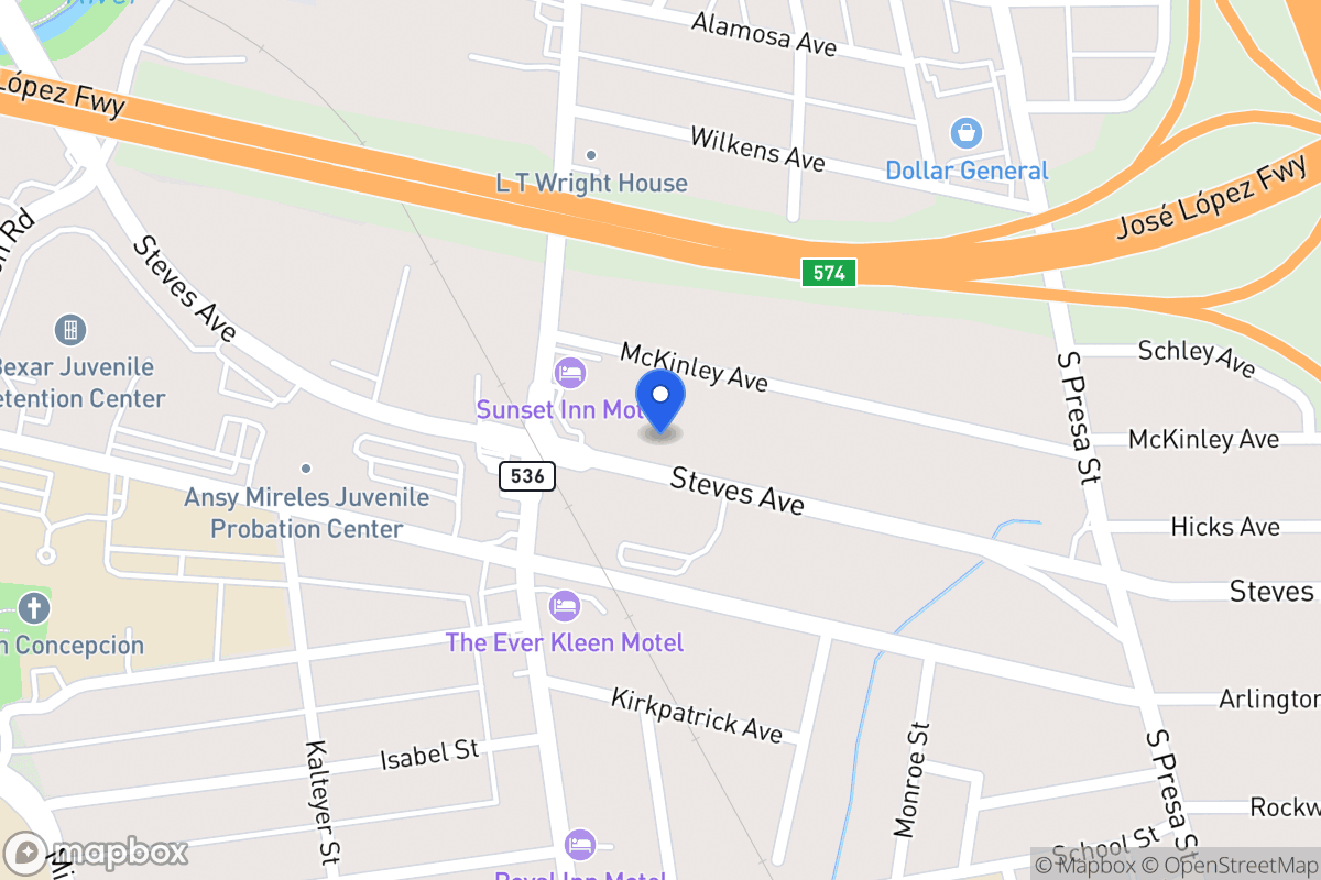 Map of 831  Steves Ave
