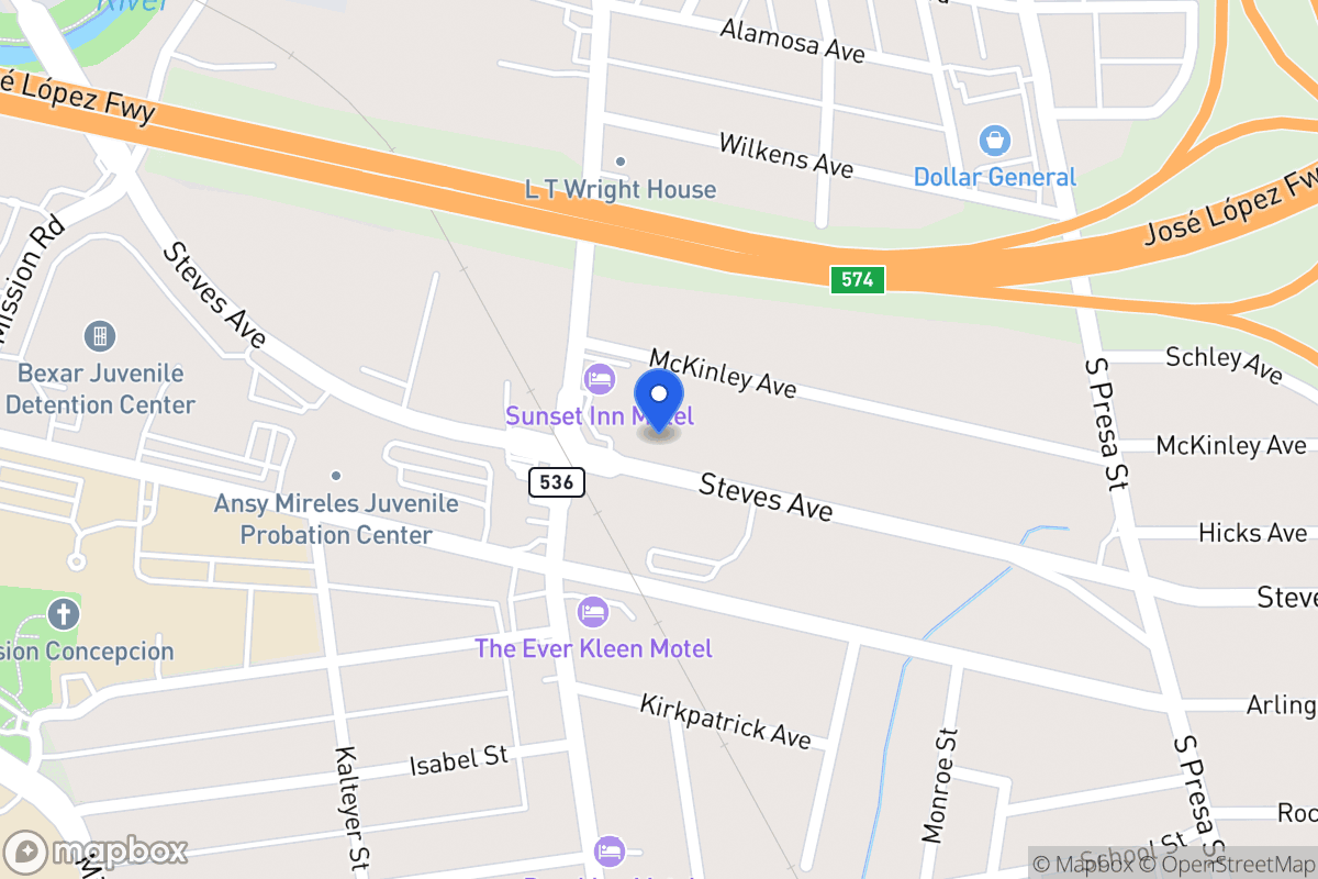 Map of 823  Steves Ave
