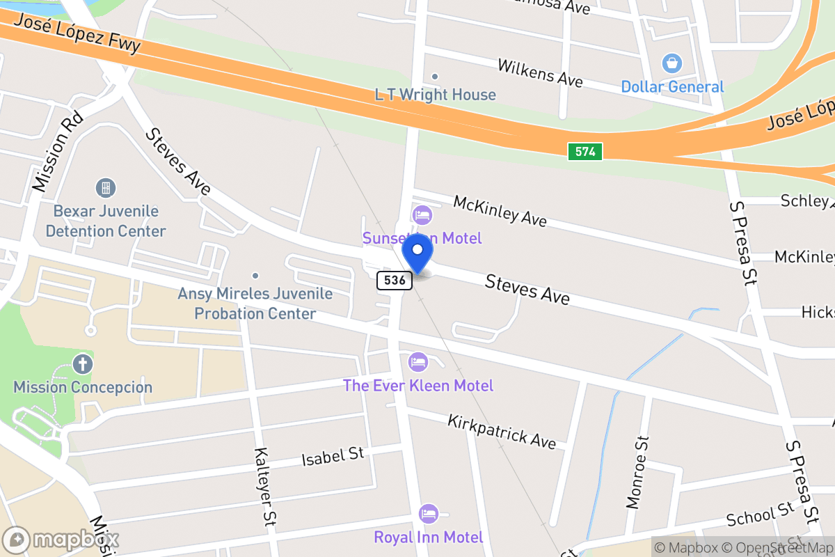 Map of 806  Steves Ave