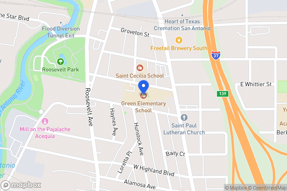 Map of 122 W Whittier St