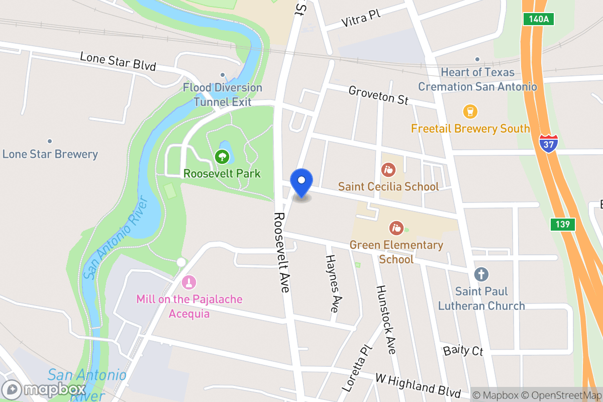 Map of 406  Roosevelt Ave