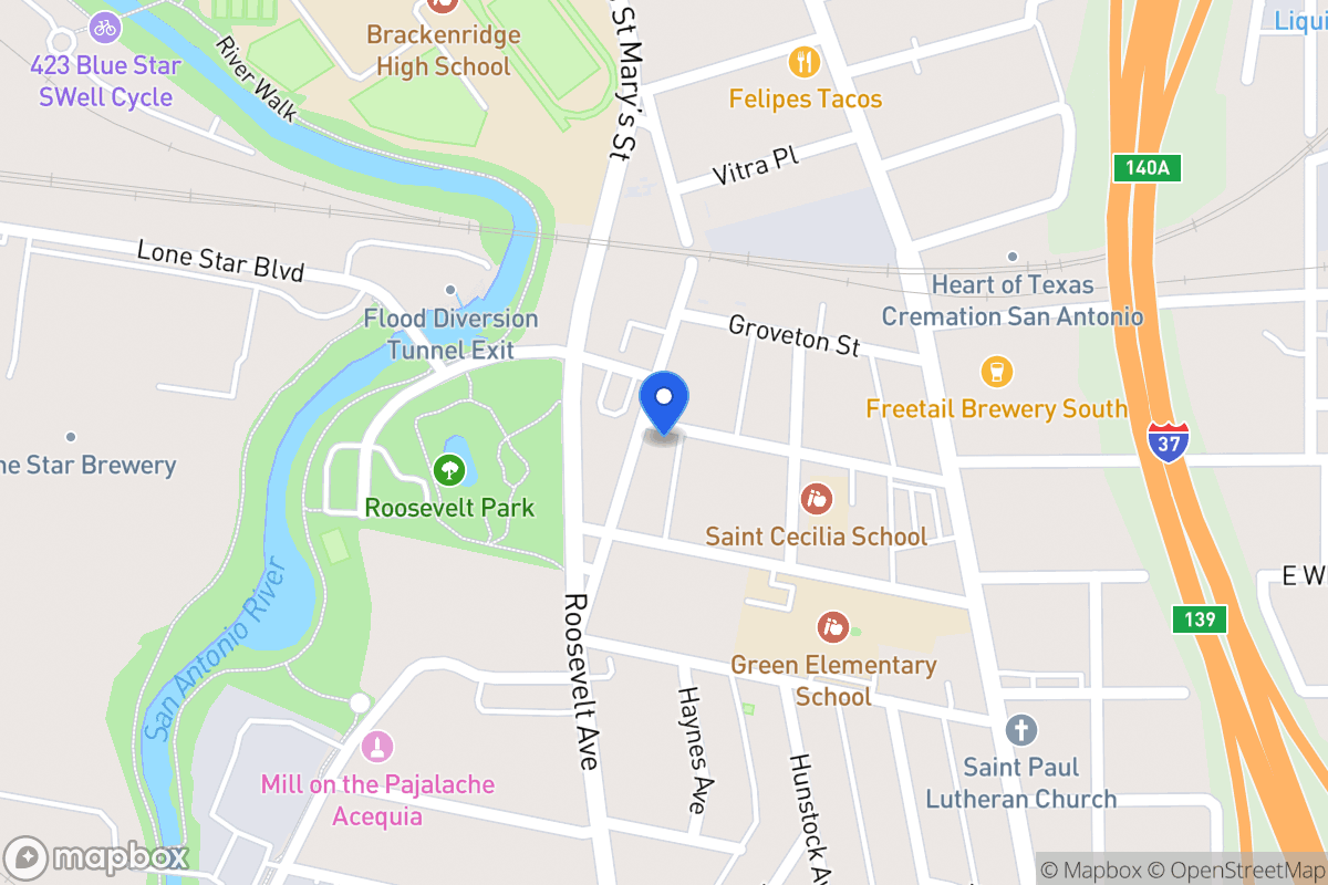 Map of 302  Roosevelt Ave