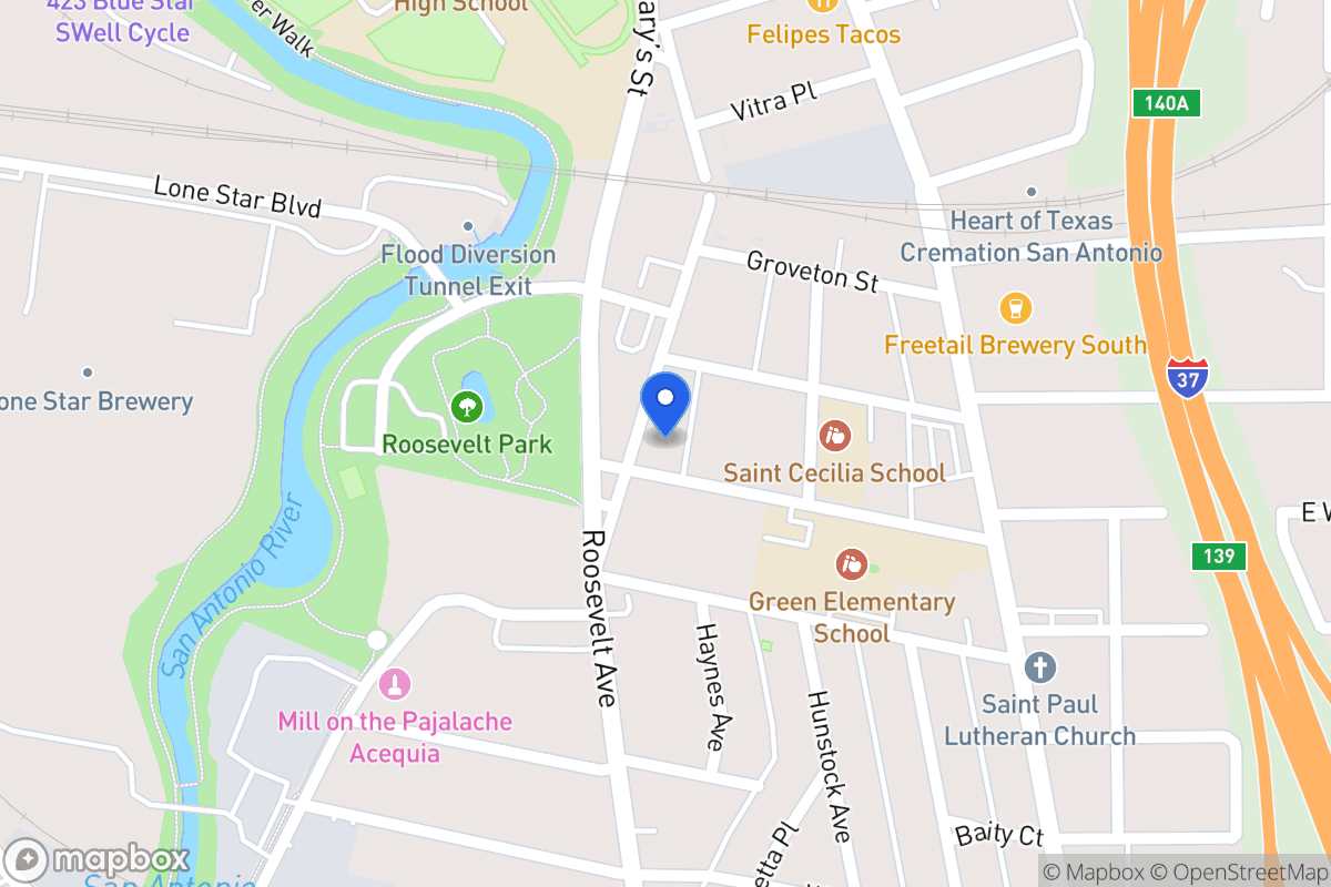 Map of 318  Roosevelt Ave