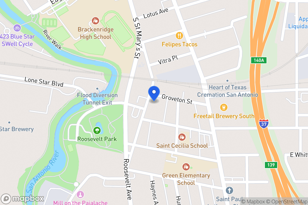 Map of 202  Roosevelt Ave