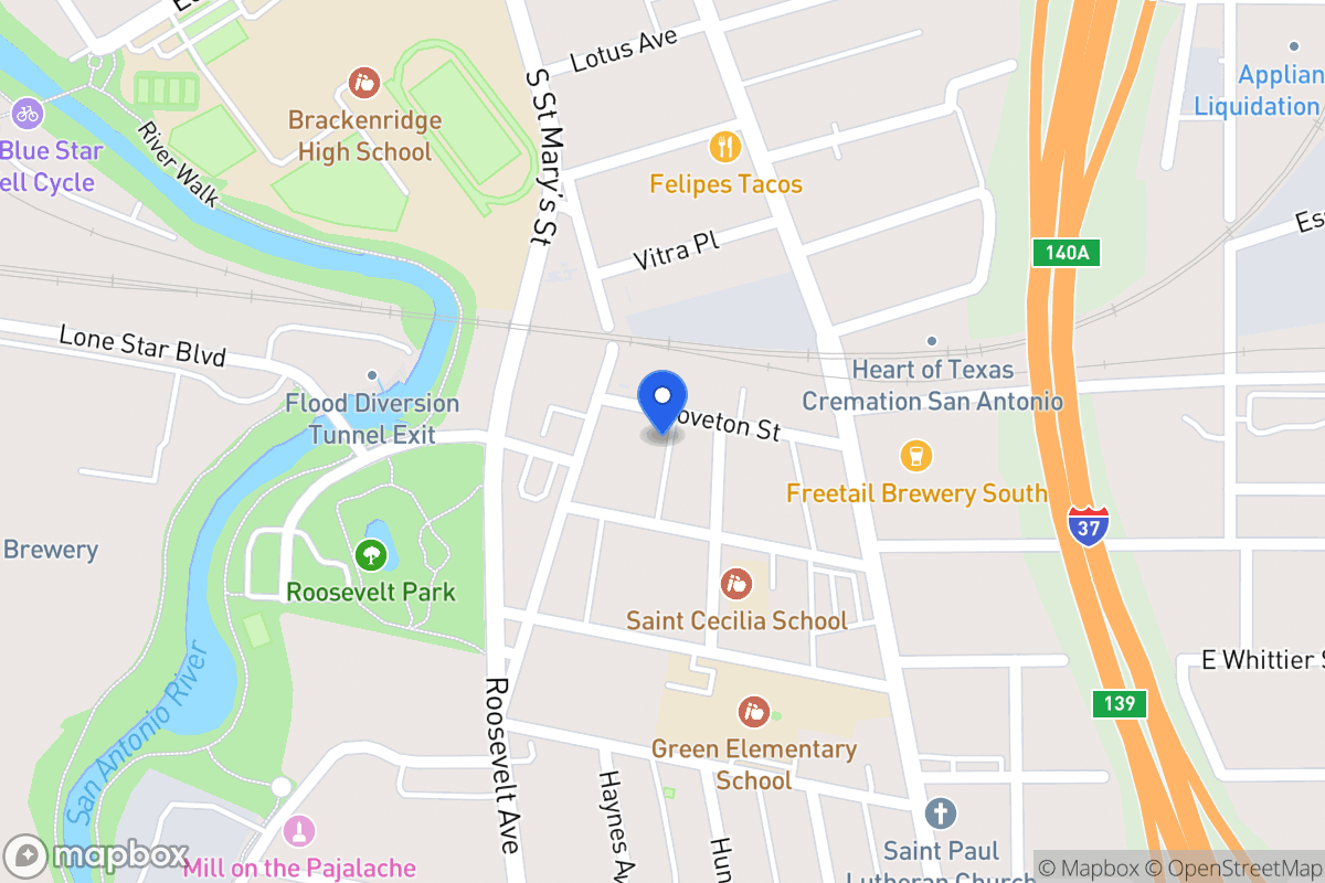Map of 208  Groveton St