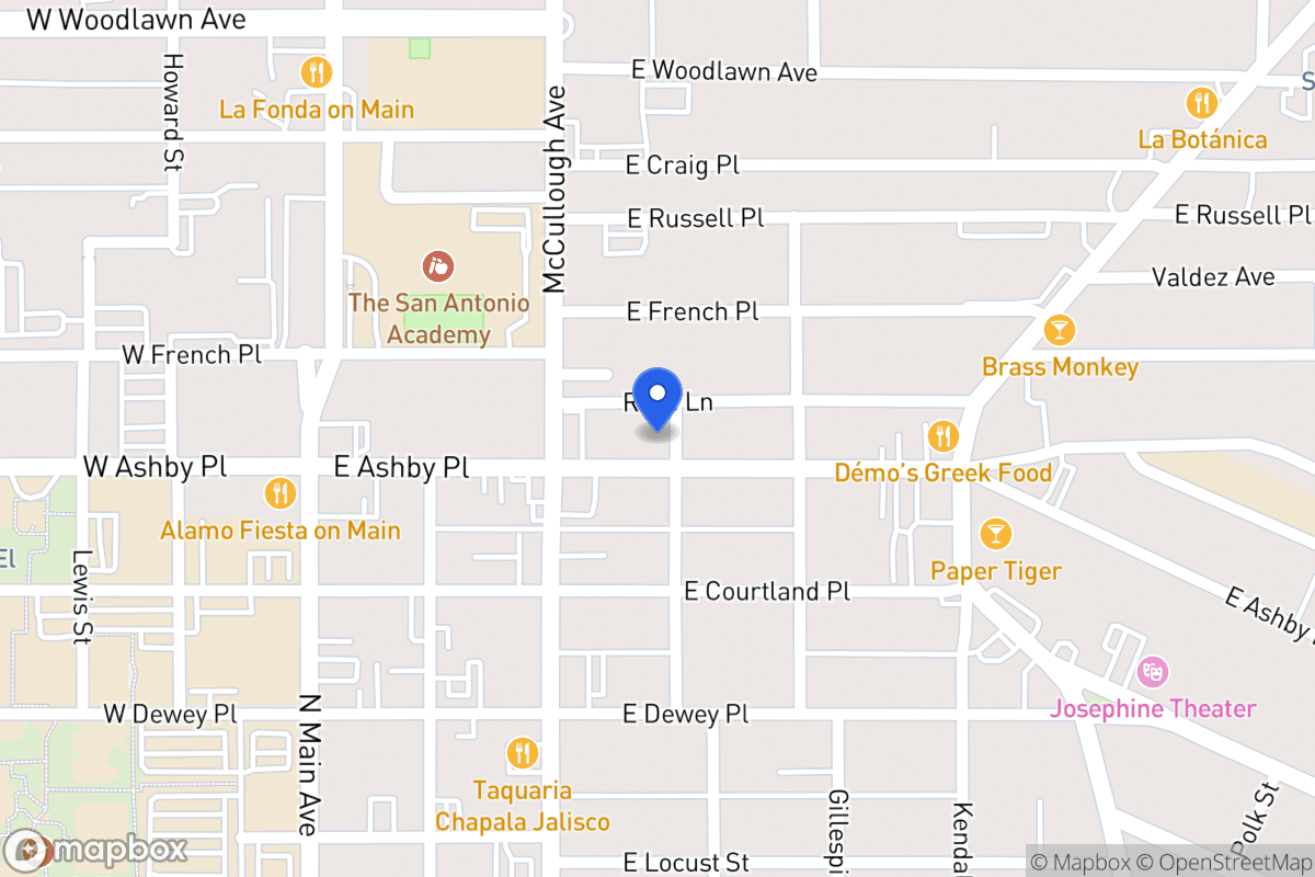 Map of 327 E Ashby Pl