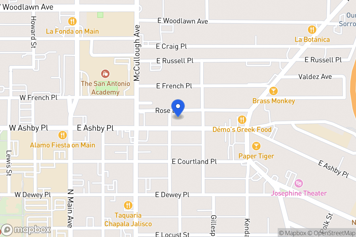 Map of 405 E Ashby Pl
