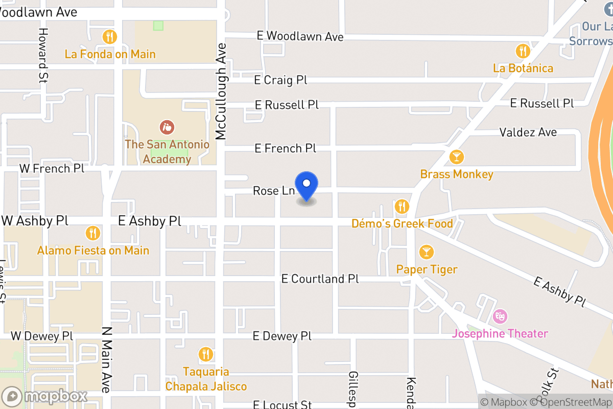 Map of 415 E Ashby Pl