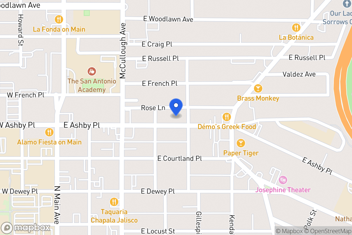 Map of 419 E Ashby Pl