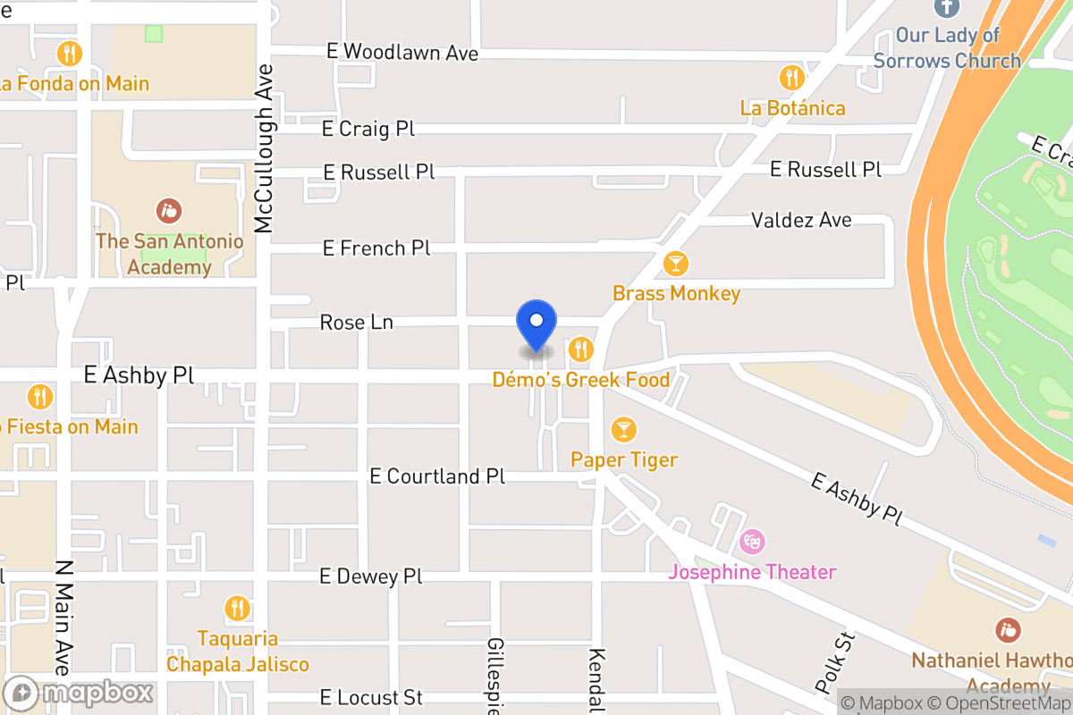 Map of 519 E Ashby Pl